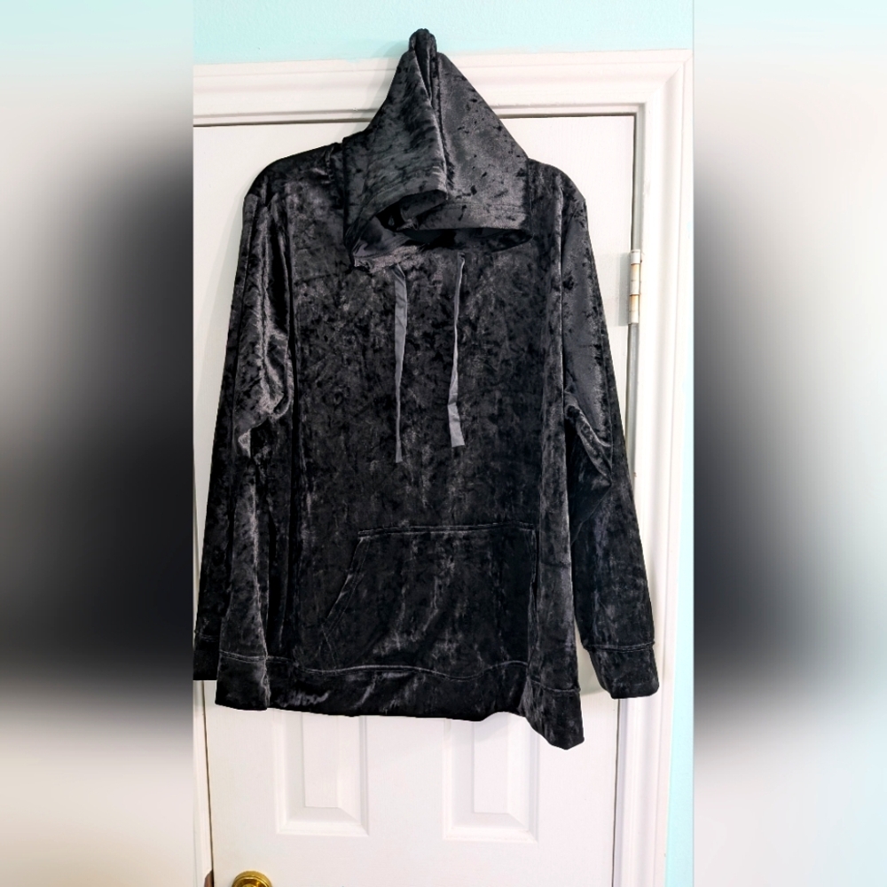 Black Velvet Hoodie